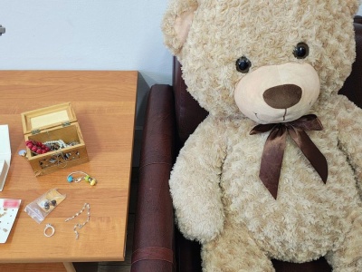 Włamali się do domu przez okno i ukradli pluszowego misia