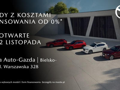 Dni Otwarte w salonie Mazda Auto-Gazda w Bielsku-Białej 14-22 listopada