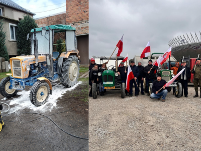 Rolnicy i stare ciągniki - rodzinne 