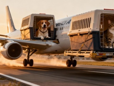 Wyrok TSUE: Zwierzęta w samolocie traktowane jak bagaż. Co to oznacza w praktyce?