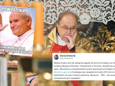 Ministerstwo Kultury ma taki pomysł, żeby fundacja ojca Rydzyka oddała 210 mln zł dotacji, i to z odsetkami