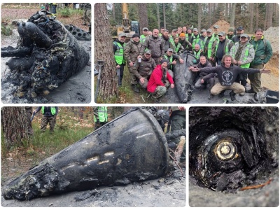 Fragmenty rakiety V-2 z czasów II wojny światowej odkryte na Podkarpaciu! (GALERIA)