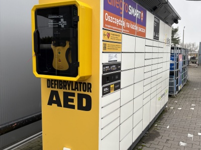 Stacja Helpbox 365 wyposażona w defibrylator AED stanęła w Wąbrzeźnie