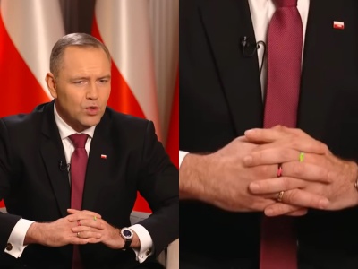 Wszyscy patrzyli, co Karol Nawrocki ma na palcach. Jaki był w tym cel? Ekspert wyjaśnia