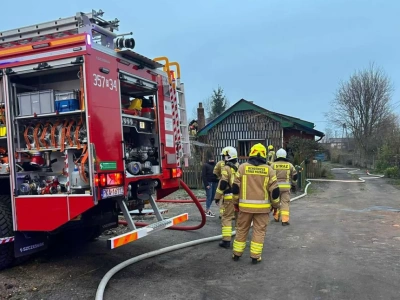 Pożar domu jednorodzinnego w Skarszewie