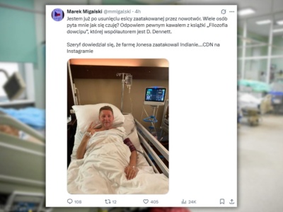 Znany politolog walczy z rakiem. Opublikował zdjęcie ze szpitala. 