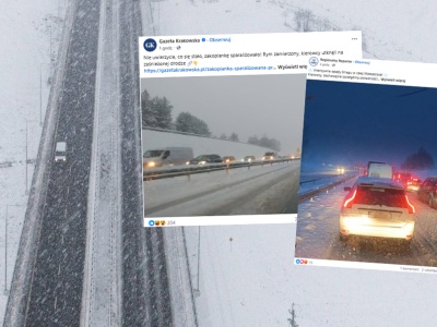 Zakopianka stoi. Atak zimy sparaliżował ruch