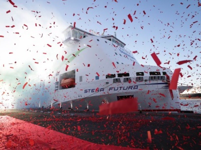 Stena Futura przeszła ceremonię chrztu w Belfaście. Stena Connecta ukończona