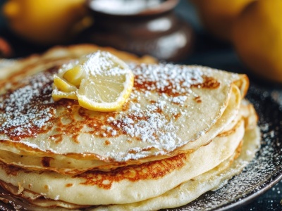 Naleśniki cytrynowe z serkiem waniliowym i miodem według Jurka Sobieniaka. Zakochasz się w ich kremowej konsystencji