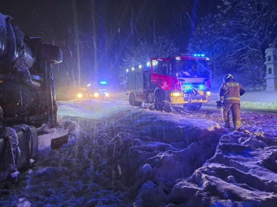 Atak zimy na Podkarpaciu. Ponad pół tysiąca interwencji strażaków