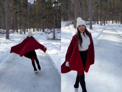 3 km na łyżwach w środku lasu. Ta trasa zachwyca widokami