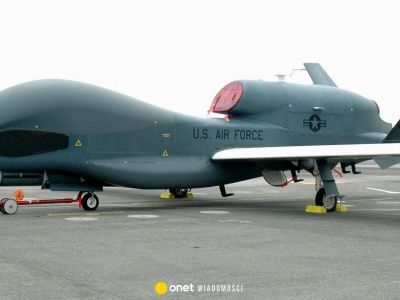 Dron rozpoznawczy NATO nad przesmykiem suwalskim. 