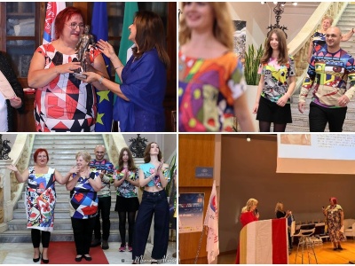 Włosi doceniają sądecką artystkę. Malarka miała pokaz mody w trakcie wydarzenia poświęconego Versace