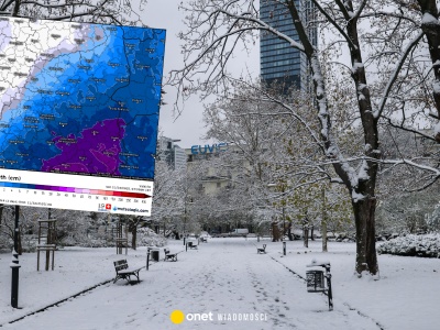 Śnieżna strefa dotarła nad Mazowsze. Wiemy, ile śniegu spadnie w Warszawie