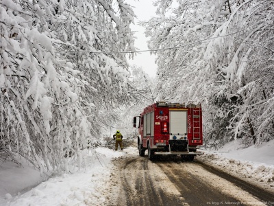 Zima w natarciu. Pracowity weekend podkarpackich strażaków