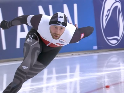 Łyżwiarstwo szybkie: Dobry występ Damiana Żurka w Calgary!