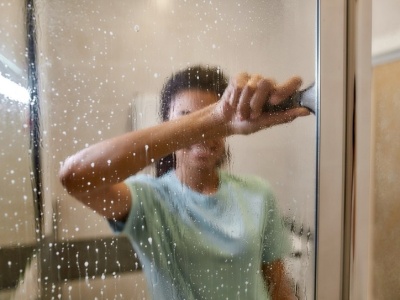 Usuniesz kamień z kabiny prysznicowej bez szorowania. Wystarczy kilka minut