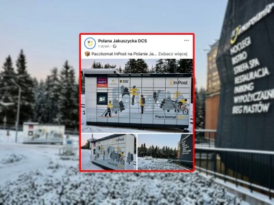 Na Polanie Jakuszyckiej stanął spersonalizowany Paczkomat. Narciarze wściekli: Żałosne