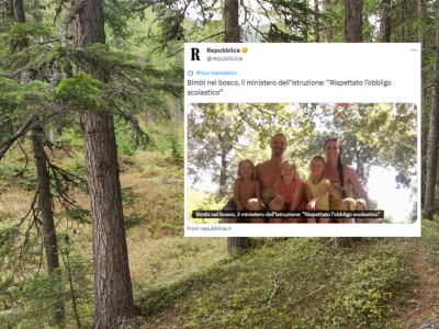 Cała rodzina zamieszkała w lesie we Włoszech. Sąd nakazał odebrać dzieci