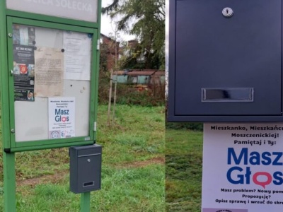 Skrzynka pomysłów w centrum wsi
