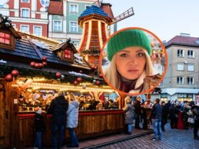 Poszła na jarmark we Wrocławiu. 