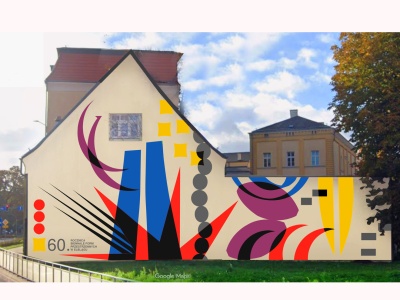 Mural na okrągłą rocznicę Biennale Form Przestrzennych
