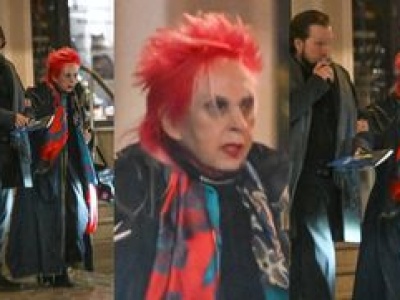 Dawno niewidziana Krystyna Mazurówna kręci się po mieście z popalającym papierosa młodzieńcem u boku (ZDJĘCIA)