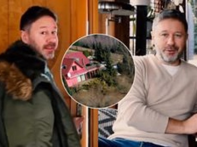 Górska posiadłość Andrzeja Piasecznego robi wrażenie. RÓŻOWY dom muzyka przykuwa uwagę