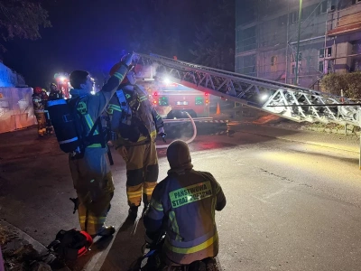 Pożar na dachu szpitala w Elblągu. Duża akcja służb