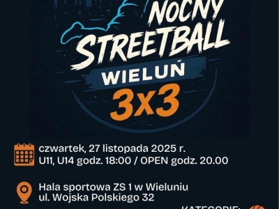 Jutro turniej koszykówki 3×3 w Wieluniu. Możecie się zapisać