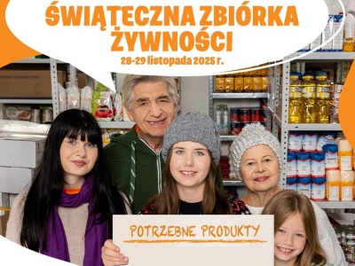 Police zbierają żywność dla potrzebujących