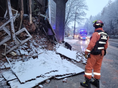 Katastrofa budowlana w Bielsku-Białej. Runęła ściana budynku