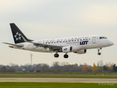 Wilno: Incydent przy lądowaniu embraera LOT