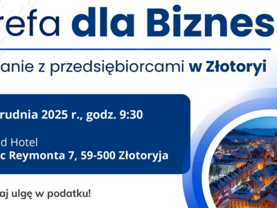 Strefa dla Biznesu - spotkanie dla przedsiębiorców w Złotoryi