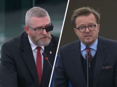 Spięcie Polaków na debacie w PE. Wawrykiewicz kontra Braun