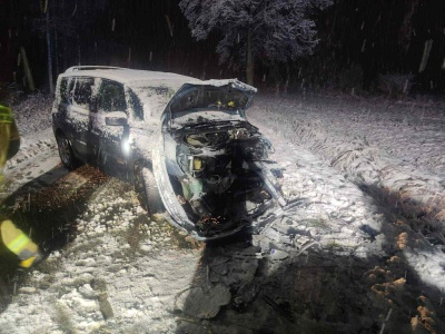Atak zimy w Łódzkiem. Rozbite samochody, połamane drzewa. Ponad 400 interwencji strażaków