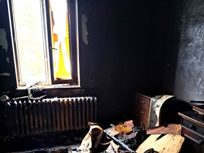 Chełmek. Śledczy ustalają szczegóły tragicznego pożaru, w którym zginął mężczyzna