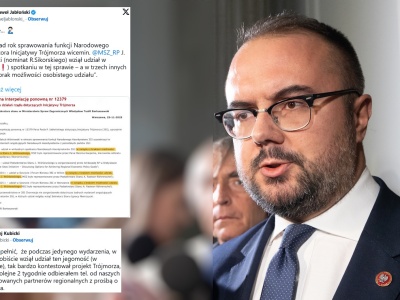 Rząd zabija inicjatywę Trójmorza. Jabłoński punktuje MSZ