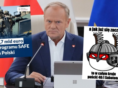 Premier zachwala program SAFE, miliardy euro mają być wpompowane w polskie służby i bezpieczeństwo