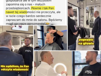 „Barber wjechał”. Niespodziewana wizyta Donalda Tuska