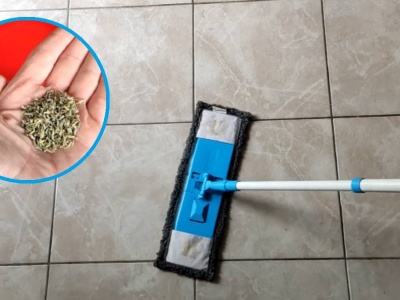 Podłogi myję wodą z sypkim dodatkiem. Lśnią i pachną przez wiele dni