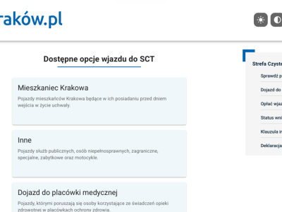 W delegację do szpitala. W Krakowie wystartował system rejestracji wjazdu do SCT