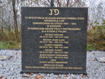 W Wytomyślu upamiętniono zamordowanych Żydów - ofiary obozu pracy w Wąsowie