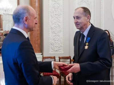 Tadeusz Gawin odznaczony Krzyżem Oficerskim Orderu Zasługi Rzeczypospolitej Polskiej