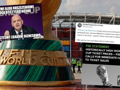 Ujawniono ceny biletów na mundial, rozgoryczeni kibice zarzucają FIFA chciwość i zdradę ideałów