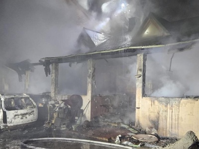 POŻAR BUDYNKU MIESZKALNEGO!