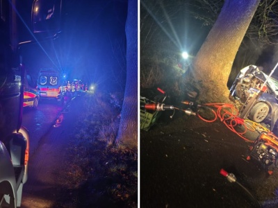 Tragedia na drodze pod Elblągiem. W nocy zginęły dwie osoby