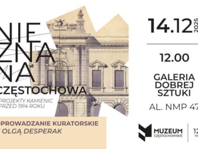 Kuratorskie oprowadzanie po wystawie „Nieznana Częstochowa – projekty kamienic sprzed 1914 roku”
