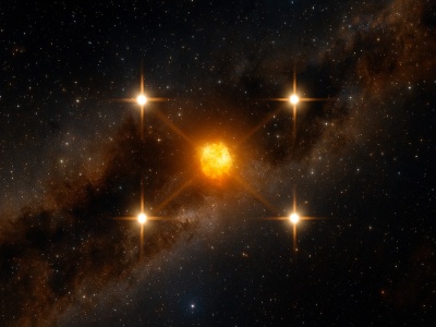 Krzyż Einsteina. Lupa, dzięki której zobaczyliśmy supernową z krańców wszechświata