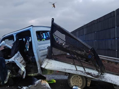 Dramatyczny wypadek na S8. Są ranni, lądowały dwa śmigłowce LPR